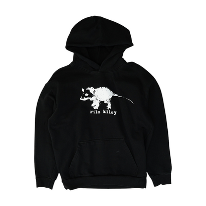 Black Solid Hoodie Pullover