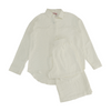 White Solid Pant Set