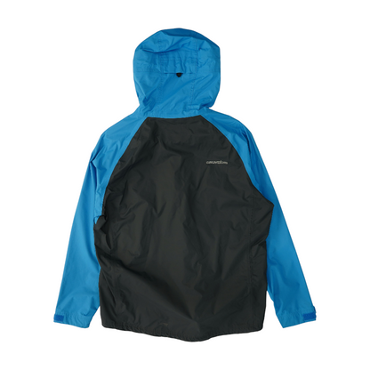 Blue Color Block Rain Jacket