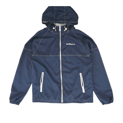 Navy Solid Rain Jacket