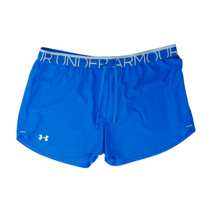 Blue Solid Active Shorts