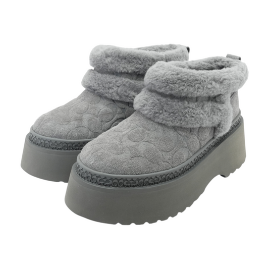 Gray Ankle Boots