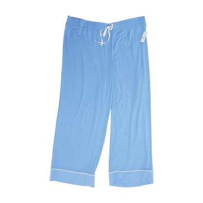 Blue Solid Pajama Bottom