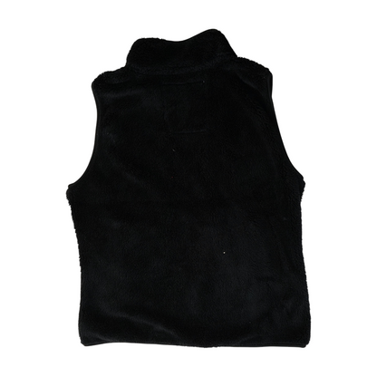 Black Solid Casual Vest