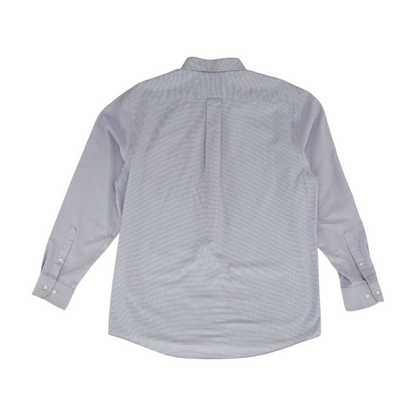 Purple Houndstooth Long Sleeve Button Down
