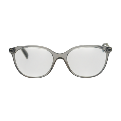 Gray Oval Prescription Eyewear