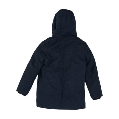 Navy Color Block Puffer Coat