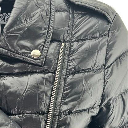 Black Ultralight Down Moto Jacket