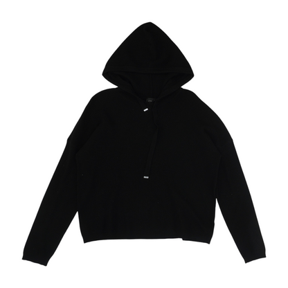 Black Solid Hoodie Pullover