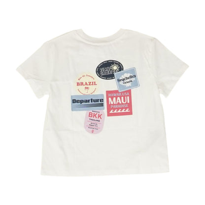 White Graphic Crewneck T-Shirt