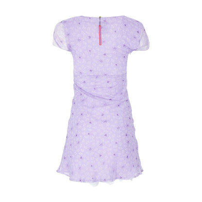 Lavender Floral Mini Dress