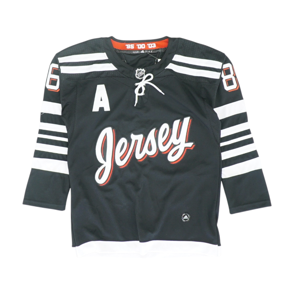 Men's Black New Jersey Devils Long Sleeve Jersey