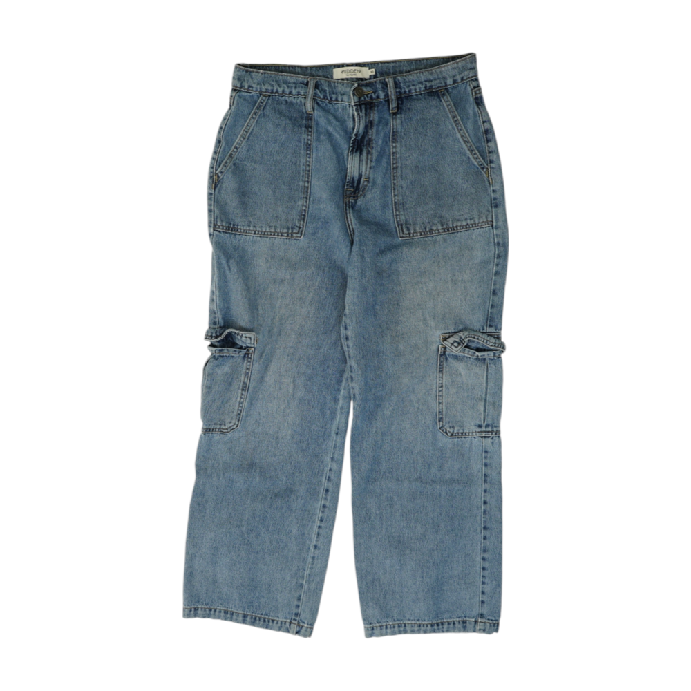 Blue Wide Leg Jeans