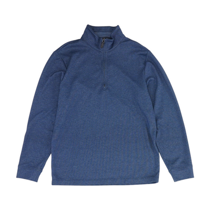 Blue Chevron 1/4 Zip Pullover