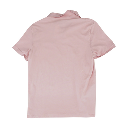 Pink Solid Short Sleeve Polo