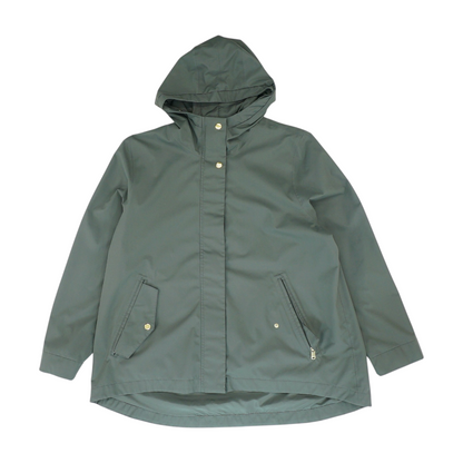Gray Solid Rain Jacket