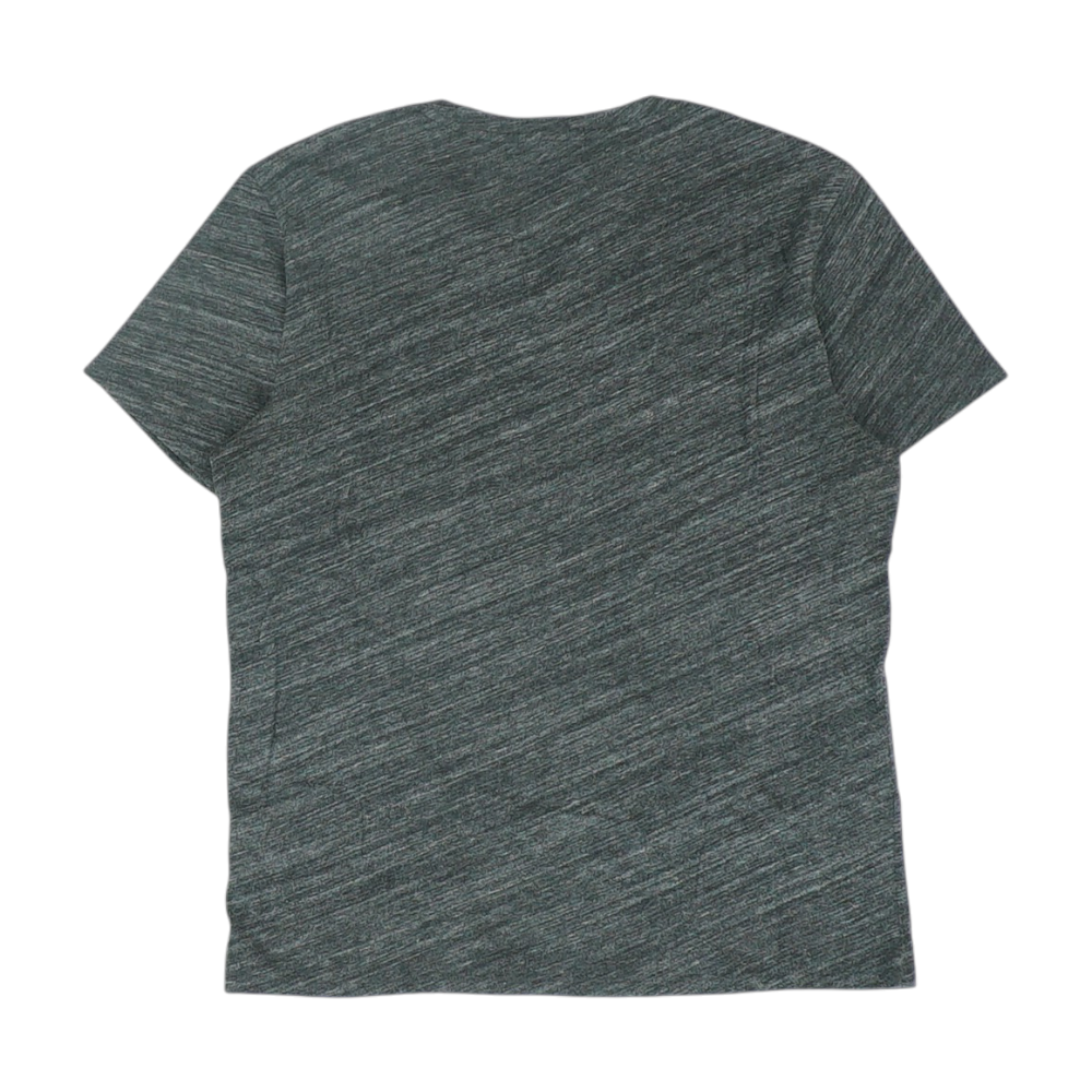 Black Solid Henley T-Shirt
