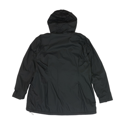 Black Solid Rain Jacket