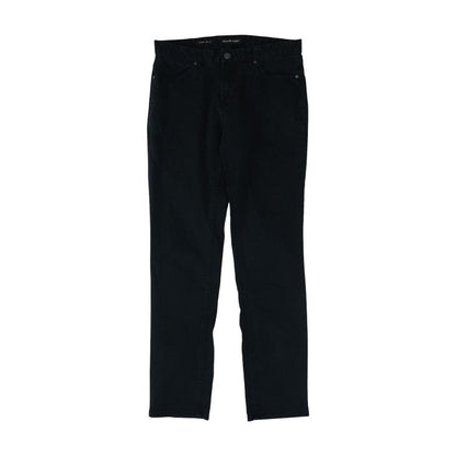 Black Solid Casual Pants