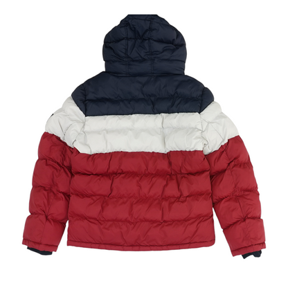 Red Color Block Jacket