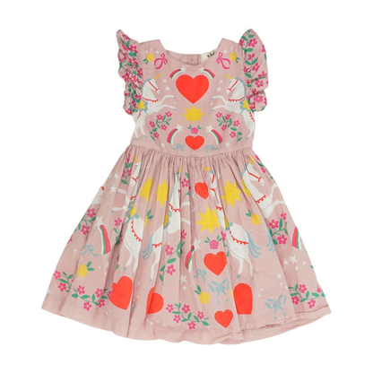 Pink Graphic Dress