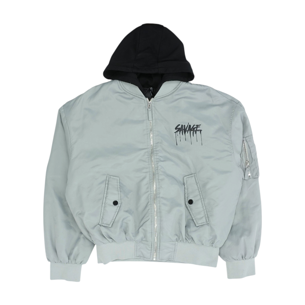 Gray Solid Jacket