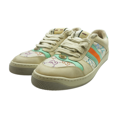 Beige GG Crystal Screener Sneaker