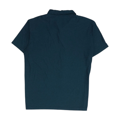 Navy Solid Short Sleeve Polo