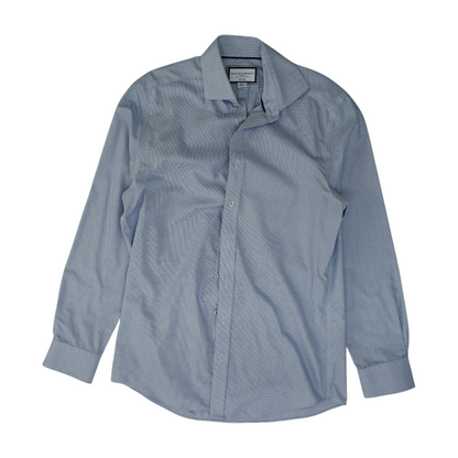 Blue Print Long Sleeve Button Down