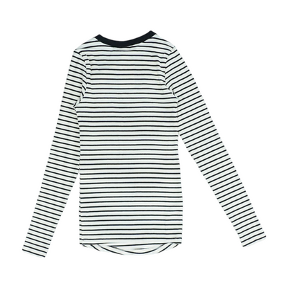 Ivory Maternity Striped Blouse