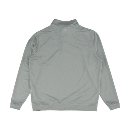 Gray Solid 1/4 Zip Pullover