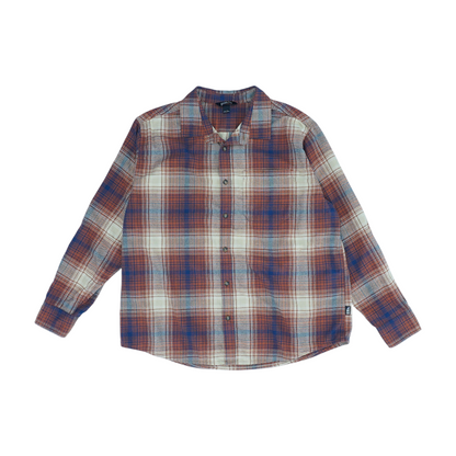 Rust Plaid Flannel Button Down