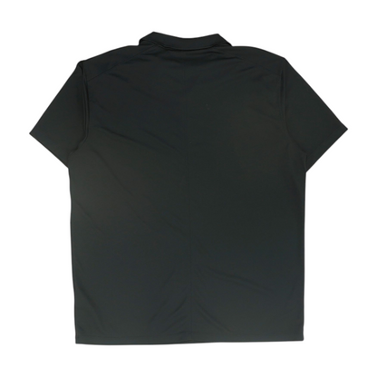 Black Solid Short Sleeve Polo