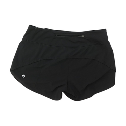 Black Solid Active Shorts
