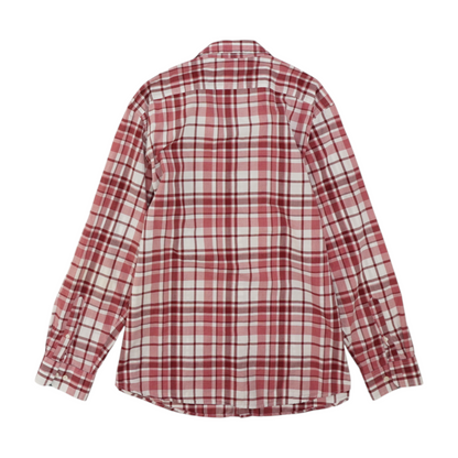 Red Plaid Long Sleeve Button Down