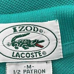 Vintage Turquoise Solid Short Sleeve Polo