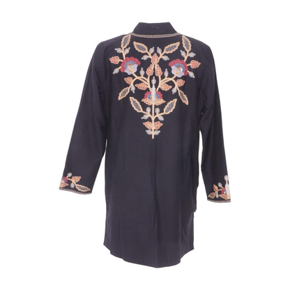 Black Abstract Cardigan
