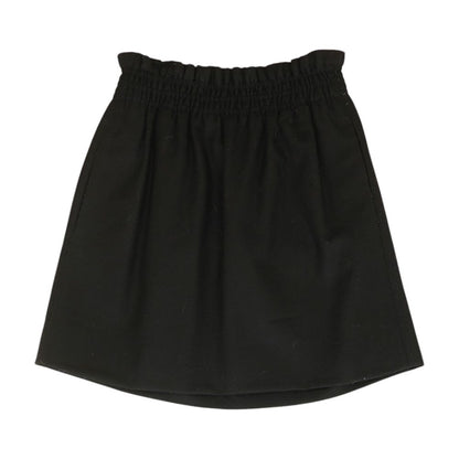 Black Solid Mini Skirt