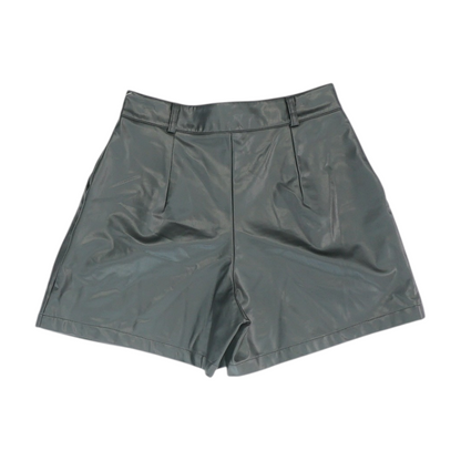 Black Solid Active Shorts