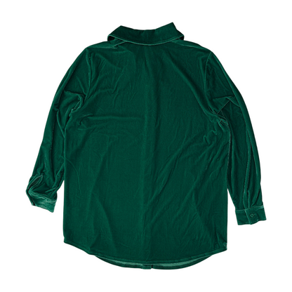Green Button Down