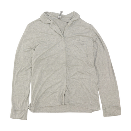 Gray Solid Pajama Top
