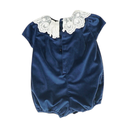 Navy Short Sleeve One-Piece