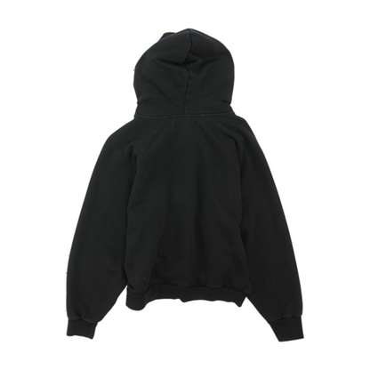 Black Solid Hoodie Jacket