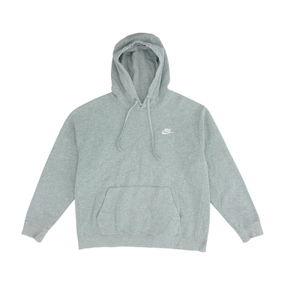 Gray Solid Hoodie Pullover