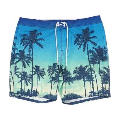 Blue Graphic Swim Bottom