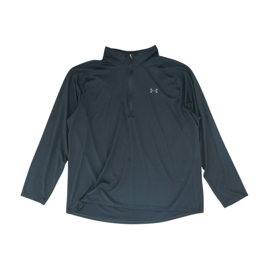 Black Solid 1/4 Zip Pullover