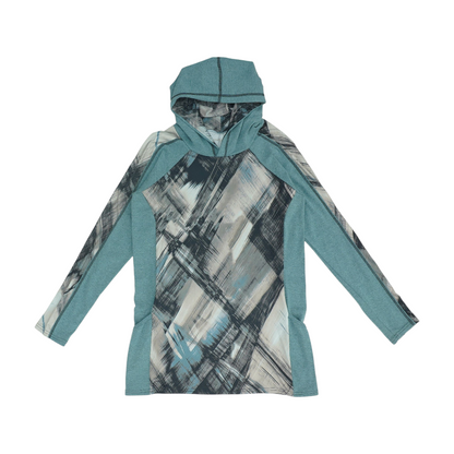 Blue Print Hoodie Pullover