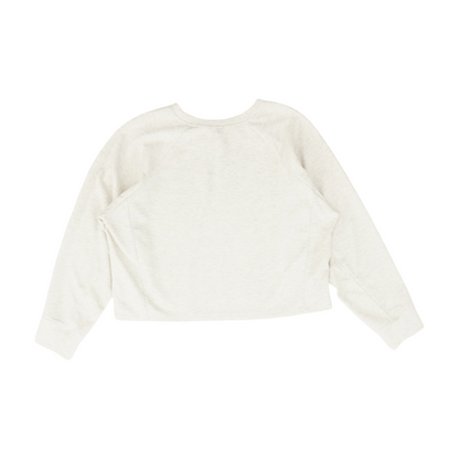 Beige Solid Sweatshirt Pullover