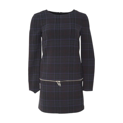 Black Plaid Mini Dress