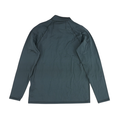 Gray Striped 1/4 Zip Pullover